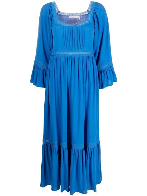 see by chloe cotton midi dress